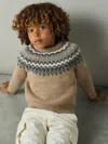 Reiss Mouse Melange Jumper Nylon Fair Isle