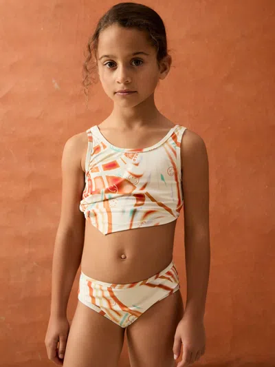 Reiss Kids' Multi 9-13 Yrs Smileyworld Printed Bikini Set In Neutral