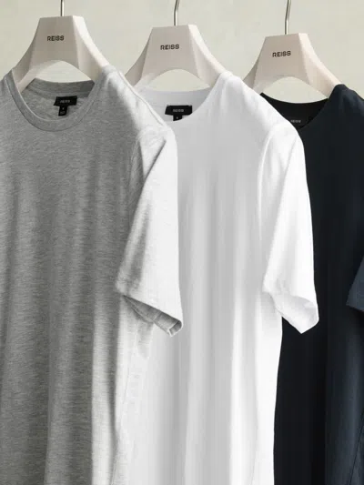 Reiss Multi Bless Pack Cotton-jersey Crew-neck T-shirts Pack