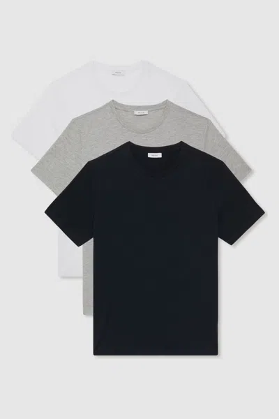 Reiss Multi Bless 3 Pack Cotton-jersey Crew-neck T-shirts 3 Pack