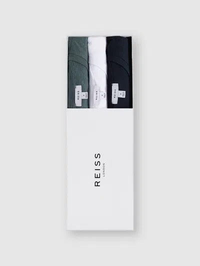Reiss Multi Colors Bless 3 Pack Cotton-jersey Crew-neck T-shirts 3 Pack In White