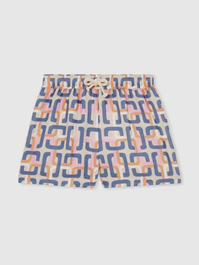 Reiss Multi Eva 13-14 Yrs Geometric Chain Print Shorts
