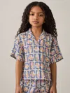 Reiss Multi Eva 4-9 Yrs Geometric Chain Print Shirt