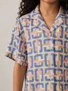 Reiss Multi Eva 9-13 Yrs Geometric Chain Print Shirt