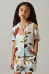 Reiss Multi Floral Print Cuban Collar Shirt