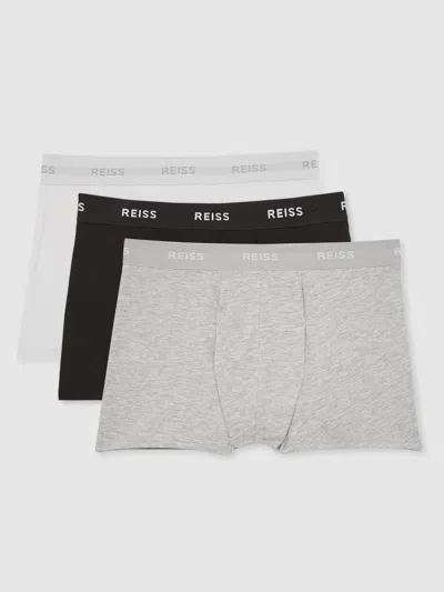 Reiss Multi Heller Stretch-cotton Logo-waistband Boxers 3 Pack