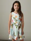 Reiss Multi Kitty 4-9 Yrs Abstract Floral Scuba Dress