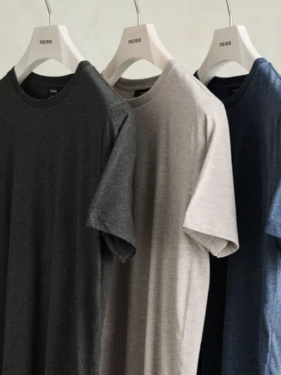 Reiss Multi Melange Bless Pack Cotton-jersey Crew-neck T-shirts Pack