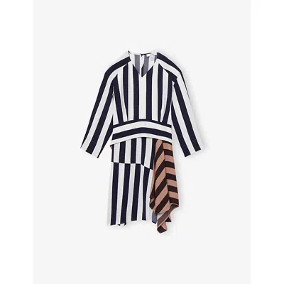 REISS MULTI NOLA STRIPED WOVEN DRESS 4-14