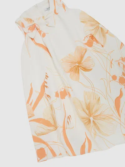 Reiss Kids' Multi 9-13 Yrs Floral-print Drape Shift Dress
