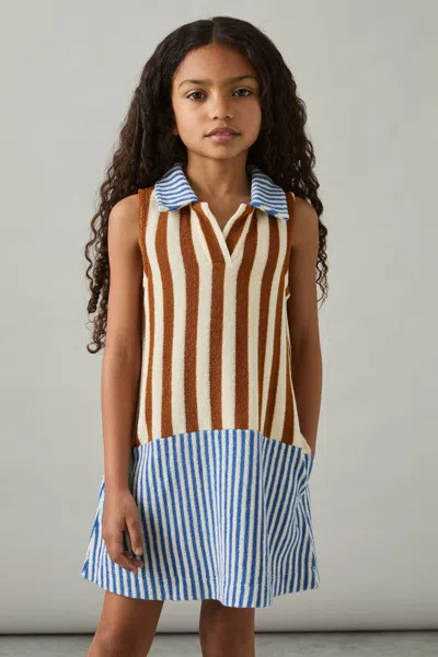 Reiss Multi Towelling Stripe Dress