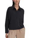 Reiss Nadia Drawstring Rugby Shirt In Blue