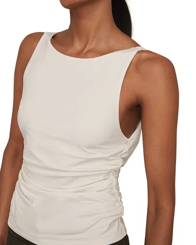 Reiss Nadia Low Back Top In Neutral