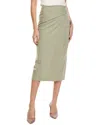 Reiss Nadia Wrap Midi Skirt In Green