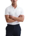 Reiss Mens White Nammos Short-sleeved Cotton Polo Shirt