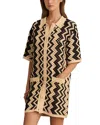 Reiss Natalie Knitted Crochet Dress In Neutral