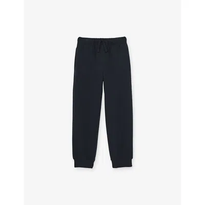 Reiss Kids' Navy Akins Stretch-jersey Jogging Bottoms 9-13 In Blue
