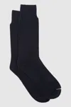 Reiss Navy Cotton Blend Terry Towelling Socks