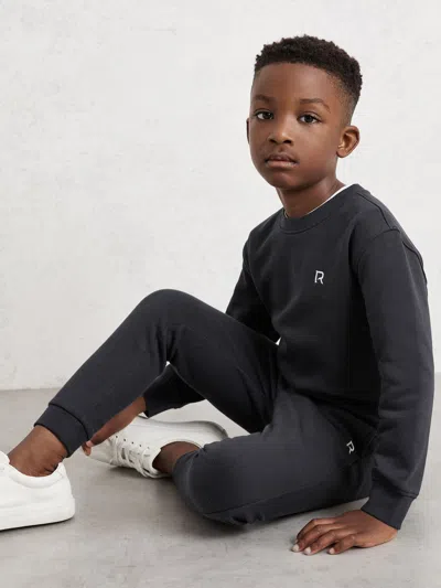 Reiss Navy Avery Top & Joggers Set In Blue