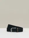 Reiss Navy Belt In Blue