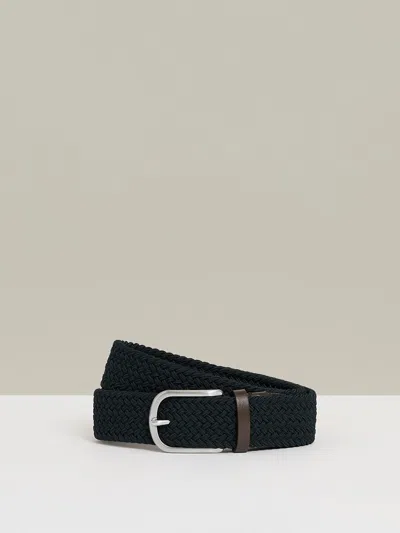 Reiss Navy Belt In Blue