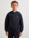 Reiss Navy Blue Hoodie In Blue