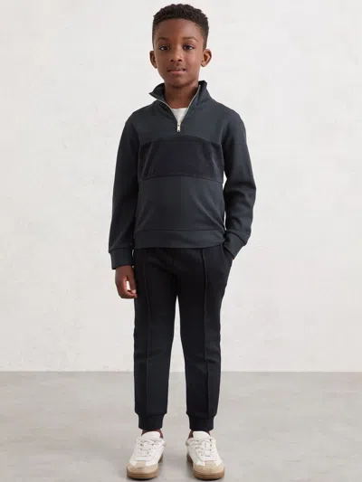 Reiss Kids' Navy Blue Interlock Drawstring Joggers
