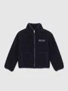 Reiss Navy Blue Jacket In Black