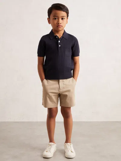 Reiss Kids' Navy Blue Polo Shirt