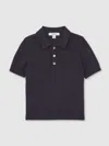 Reiss Navy Blue Polo Shirt In Blue