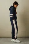 Reiss Kids' Navy 4-9 Yrs Cotton Blend Colourblock Hoodie And Joggers Set