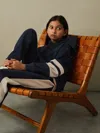 Reiss Kids' Navy Cara 9-13 Yrs Cotton Blend Colourblock Hoodie And Joggers Set In Blue