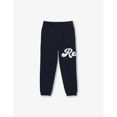 REISS CLAYTON SCRIPT-LOGO COTTON-BLEND JOGGING BOTTOMS 3