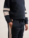 Reiss Navy Cotton-blend Joggers And Hoodie Set In Blue