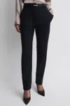 Reiss Navy Petite Wool Blend Tapered Suit Trousers