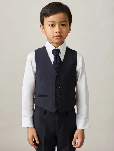 Reiss Navy Hope 3-9 Yrs Modern Fit Waistcoat