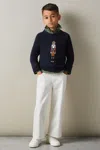 Reiss Navy Intarsia Knit Nutcracker Jumper