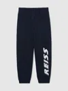 Reiss Navy Joggers In Blue