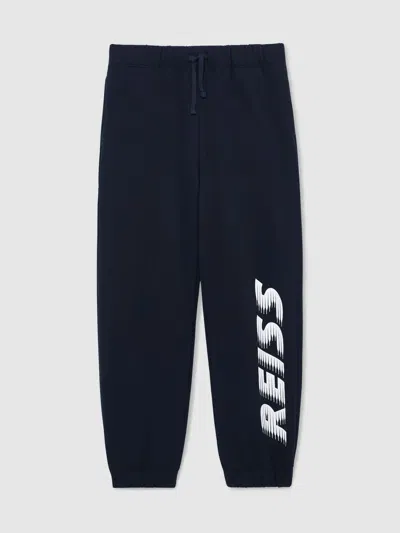 Reiss Kids' Navy Joggers In Blue