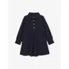 Reiss Navy Lyra Long-sleeve Corduroy Dress 9-13 In Blue