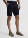 Reiss Navy Modern Fit Chino Shorts In Blue
