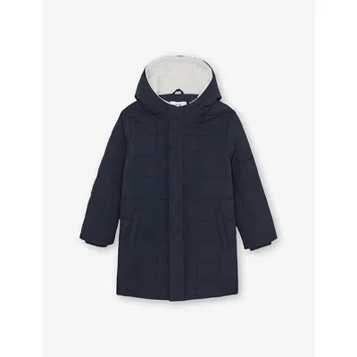 REISS NICK QUILTED SHELL JACKET 3-9 YEARS NAVY