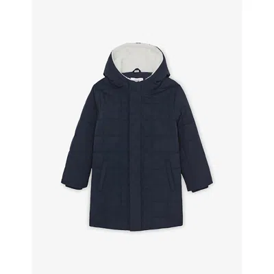 REISS NAVY NICK QUILTED SHELL JACKET