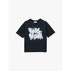 Reiss Kids' Navy Pictor Graffiti-print Cotton T-shirt 3-13 Y