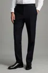 Reiss Navy Poker Modern Fit Tuxedo Trousers