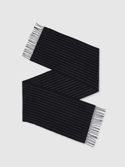 Reiss Navy Scarve In Blue