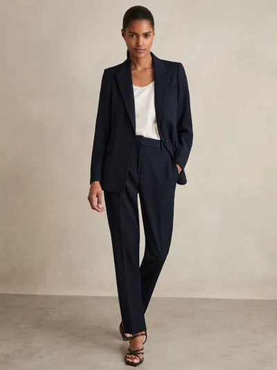 Reiss Navy Slim Fit Suit Trousers
