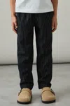 Reiss Navy Stripe Andros 9-13 Yrs Linen Blend Drawstring Trousers