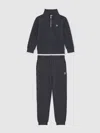 Reiss Navy Sulley 13-14 Yrs Logo-embroidery Tracksuit Set In Blue