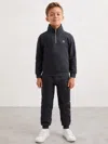 Reiss Navy Sulley 3-9 Yrs Logo-embroidery Tracksuit Set In Black
